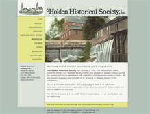 Tablet Screenshot of holdenhistory.org
